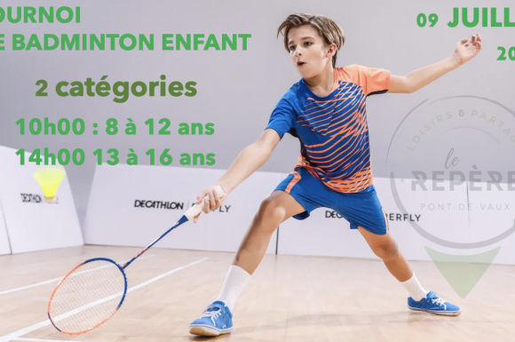 Tournoi badminton enfant - Le Repère - Gorrevod