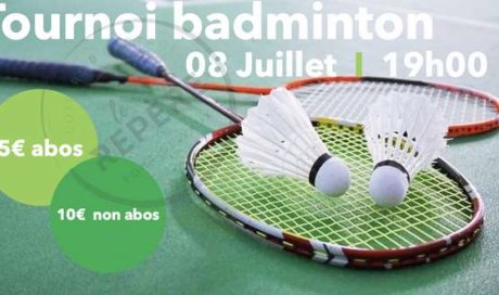 Tournoi badminton simple - Le Repère - Gorrevod